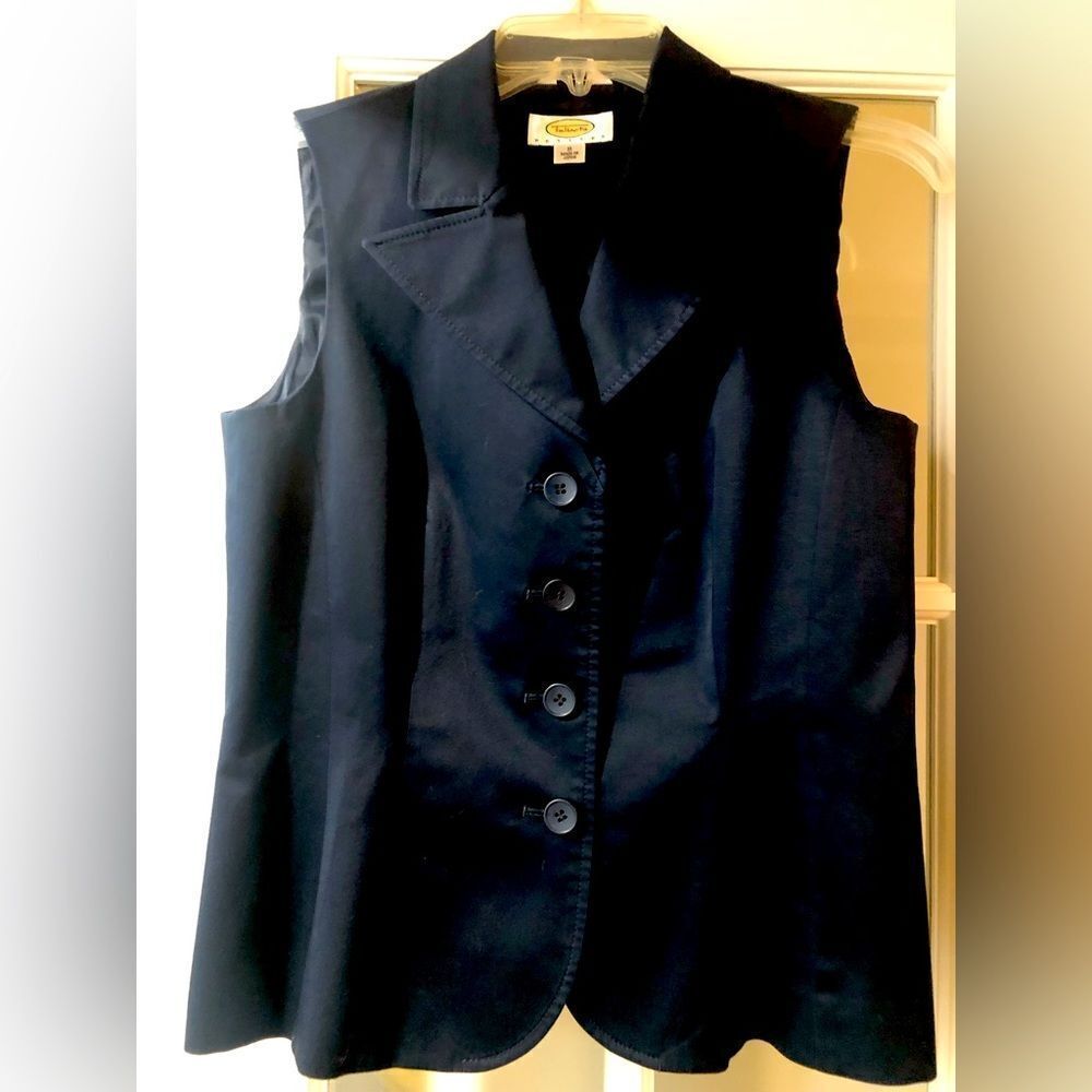 Talbots Navy Blue Cotton Vest size 8